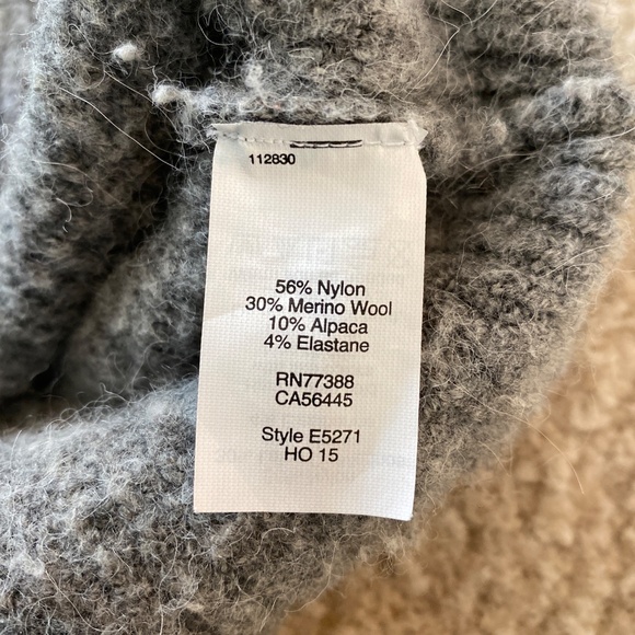 Madewell mock turtleneck grey sweater size medium - Picture 3 of 3